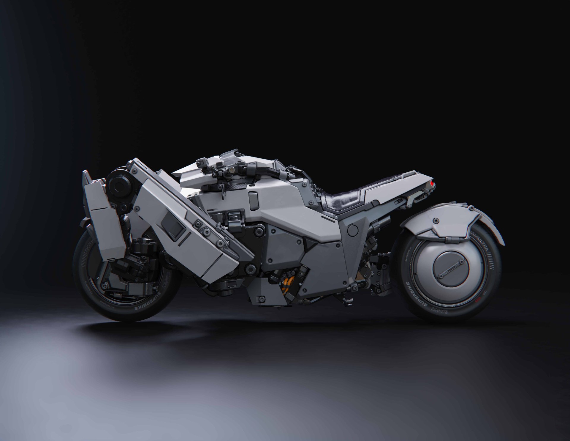 Avance de Gotham Knights Batcycle (arte no final)