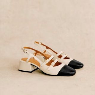 Sezane Paula Babies ecru/black