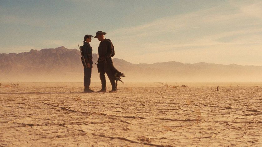 Ella Purnell as Lucy and Walton Goggins as The Ghoul in Fallout season 2