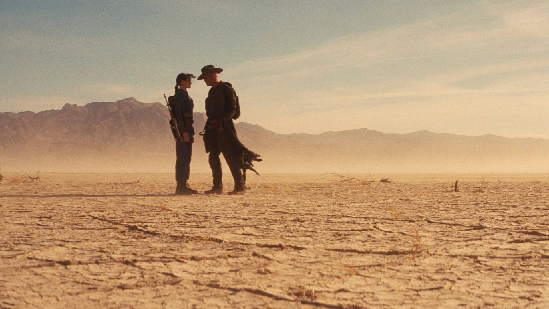 Ella Purnell as Lucy and Walton Goggins as The Ghoul in Fallout season 2