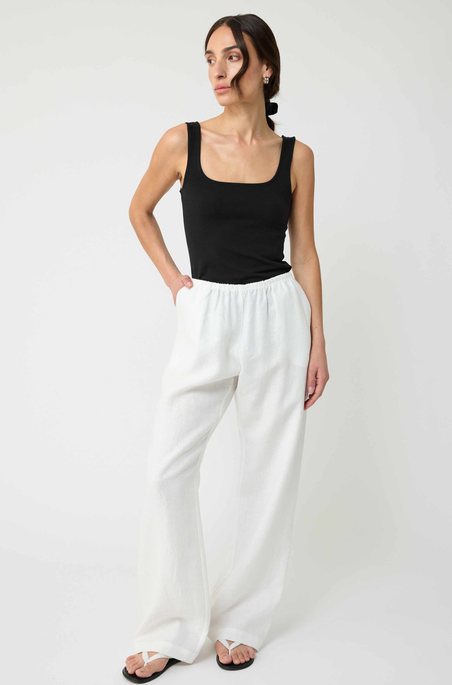 Linen Pants - Xs / White