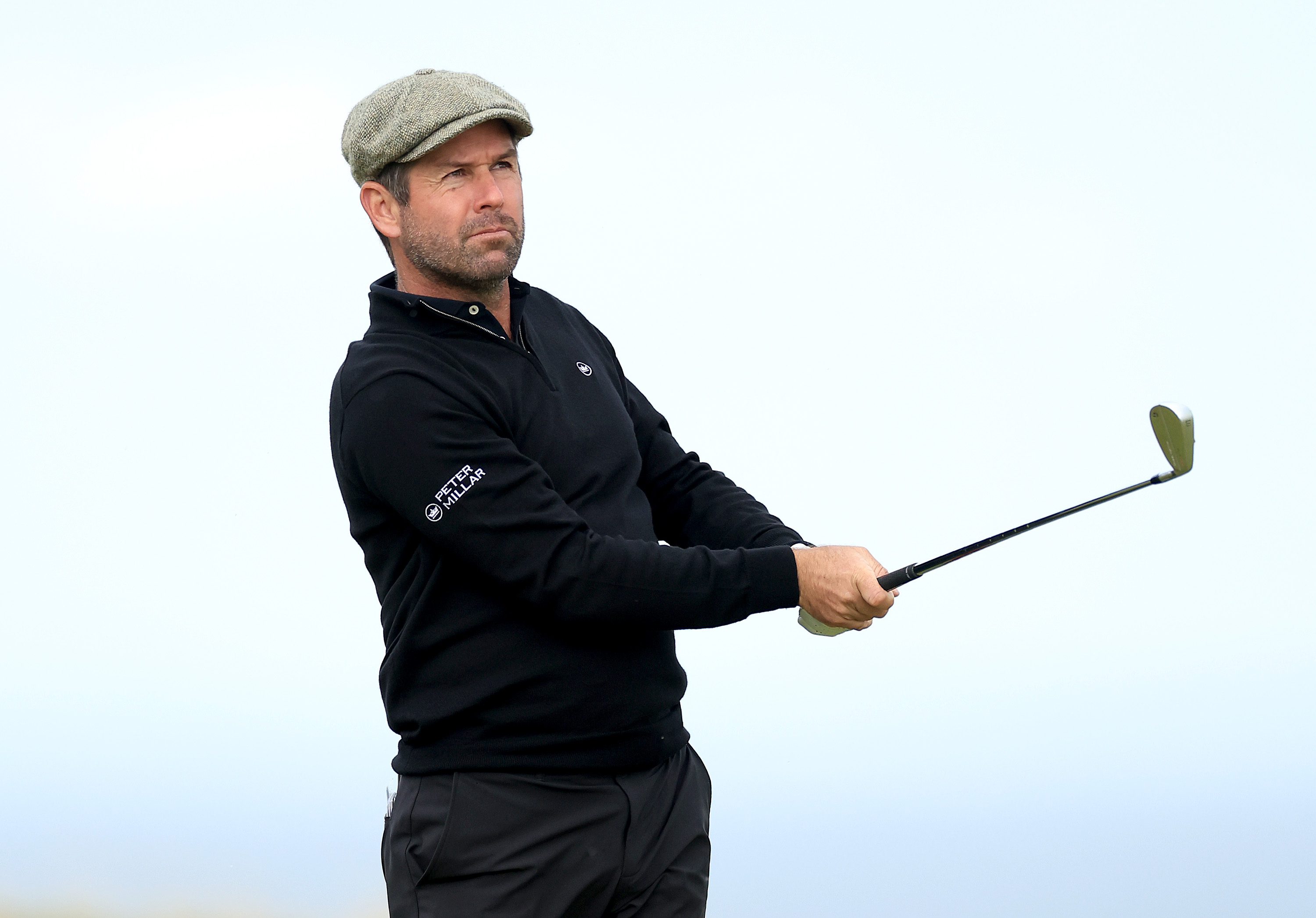 Robert Rock hits an iron shot