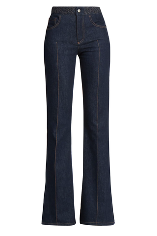 recycled stretch flare jeans