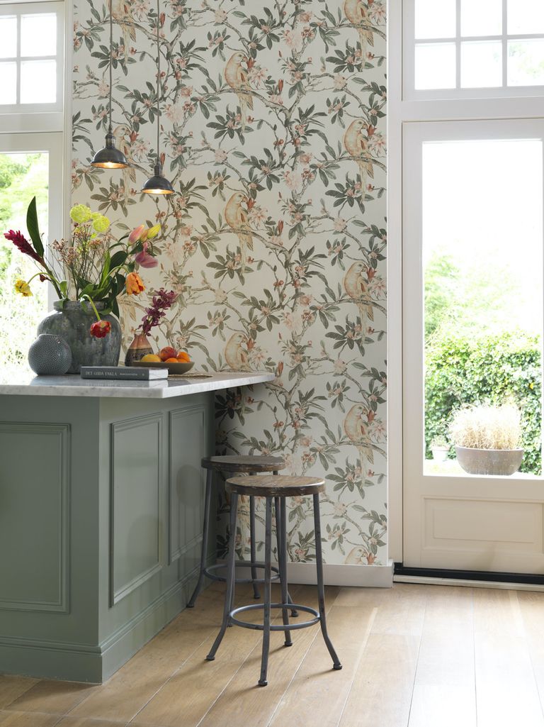 Country kitchen wallpaper 25 ideas for charm and character