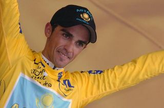 Alberto Contador (Astana) is firmly in yellow with three stages remaining.