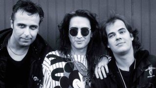 The Mission posing for a photograph in 1990