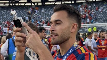 Garcia with Robot Phone