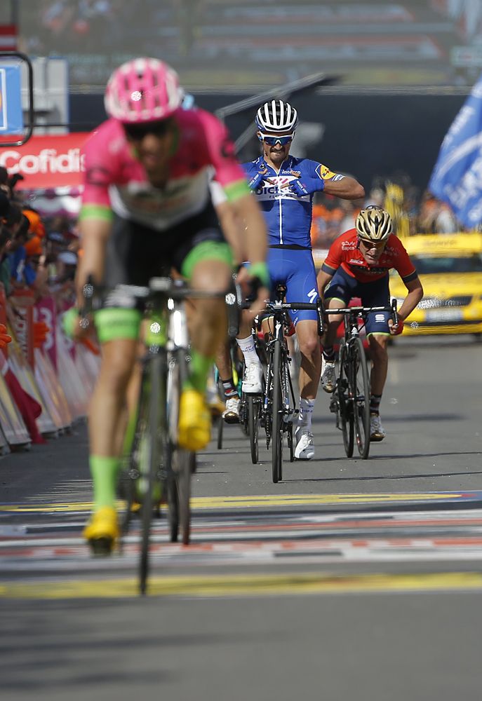 Julian Alaphilippe (Quick-Step Floors) fourth at Liege-Bastogne-Liege