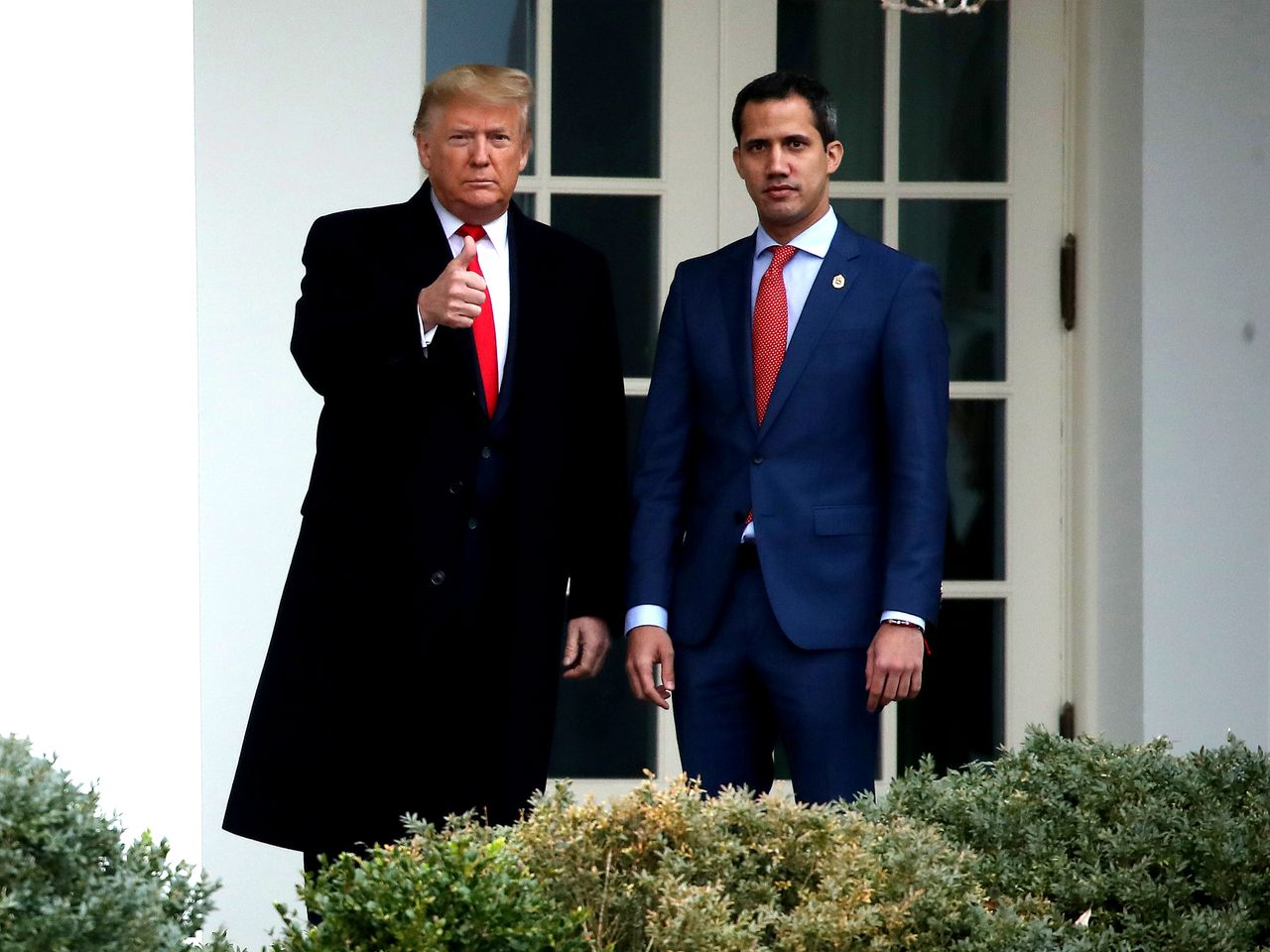 President Trump and Juan Guaido.