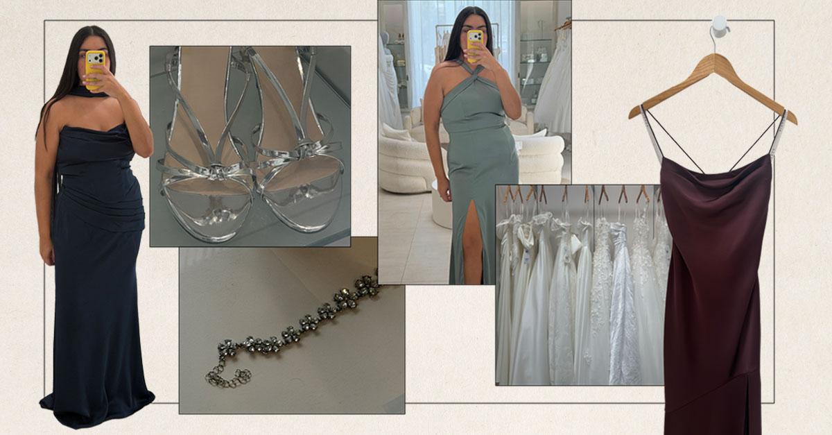 tweed bridesmaid dresses Elegant Grey Blue A-Line Bridesmaid Dress with Flutter Sleeve - Blue Designer Bridesmaids Dresses with V-Neck - Multiple Color