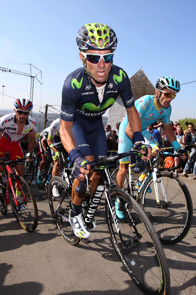 Alejandro Valverde Michele Scarponi and Daniel Moreno.