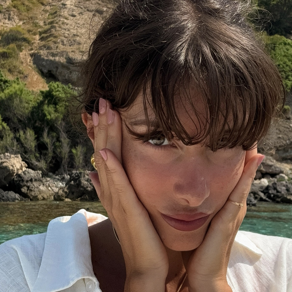 A close-up selfie of Julie Sergent