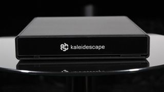 Kaleidescape Strato V on glass table