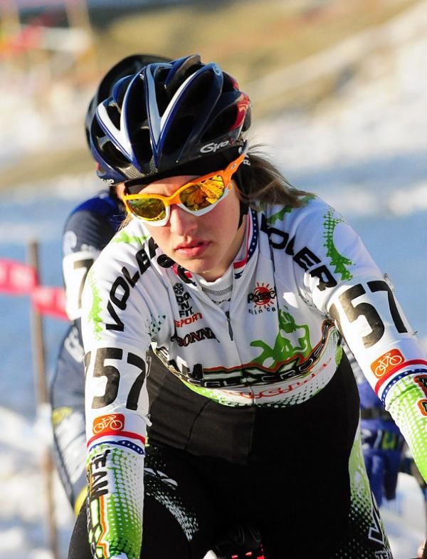 Alexis Ryan (Socalcross) riding some turns.