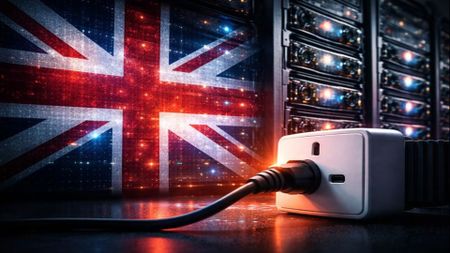 A GPU cluster with a British plug socket