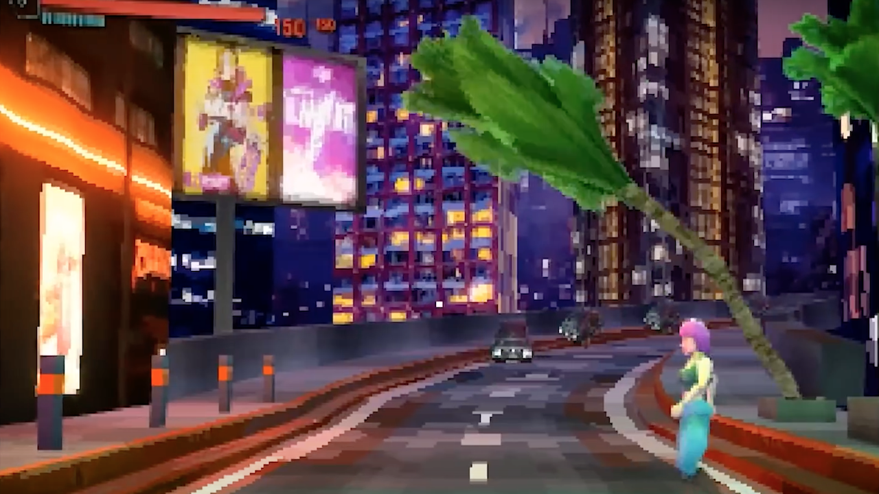 Cyberpunk 2077 as a PS1 game