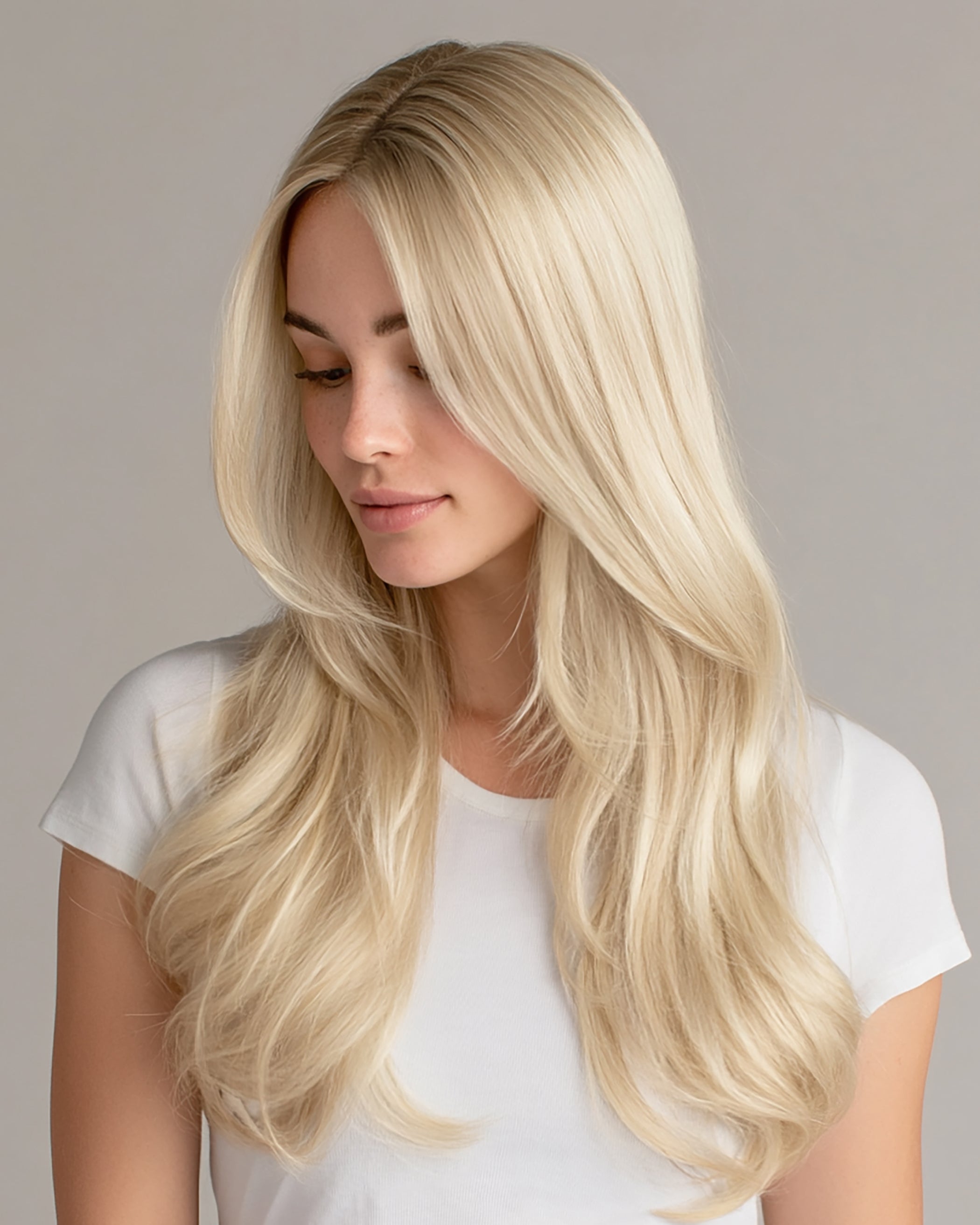 Silk Seam&amp;trade; Clip-In, Ash Blonde #60 Natural - 16 in / 140 G