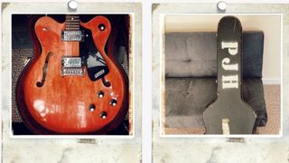 PJ Harvey's Gretsch 7609 Broadkaster and case