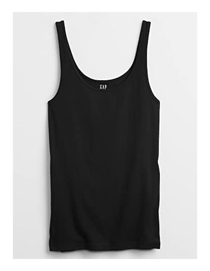 Gap Womens Favorite Tank Top Cami Shirt, True Black V2 2, Small Us