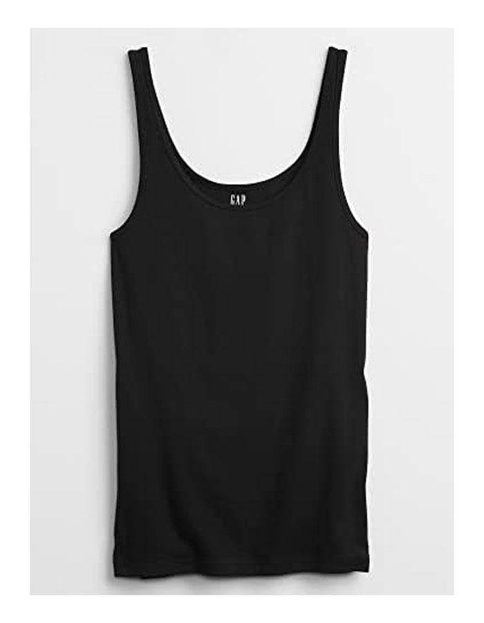 Gap Womens Favorite Tank Top Cami Shirt, True Black V2 2, Small Us