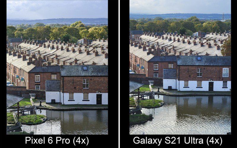Pixel 6 Pro Vs Galaxy S21 Ultra Zoom 4x