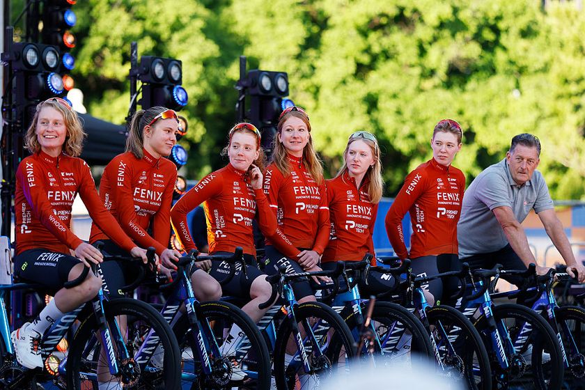 The Fenix-Premier Tech team at the Tour Down Under presentation
