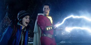 Zachary Levi and Jack Dylan Grazer in Shazam!