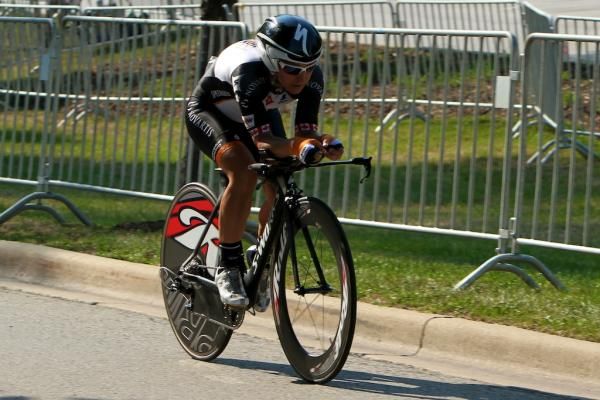 Anne Samplonius (Now and Novartis) finished 12 seconds back for second