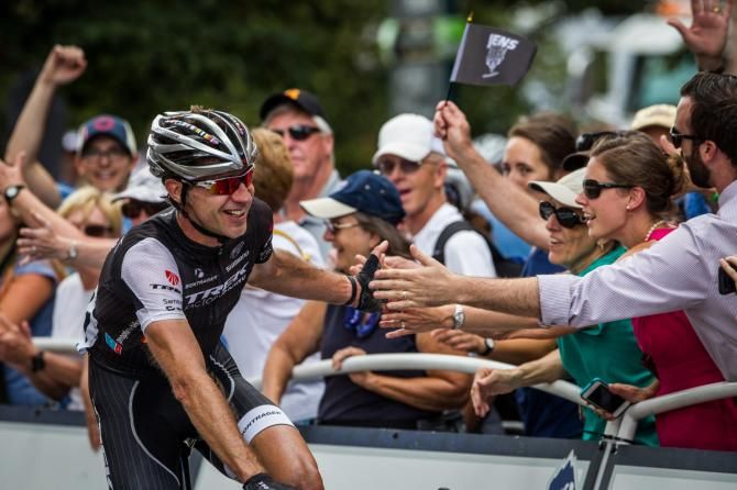 Jens Voigt (Trek) gets the respect of the fans in Colorado Springs