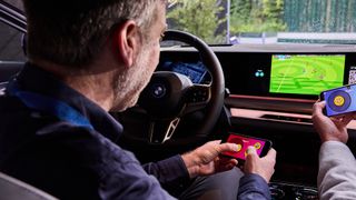 AirConsole gaming in the BMW i5