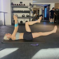 Health writer Ashleigh Spiliopoulou adding a resistance band to her Pilates workouts for a week