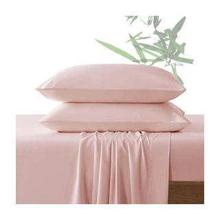 NatureField 4Pcs Bamboo Sheets in light pink