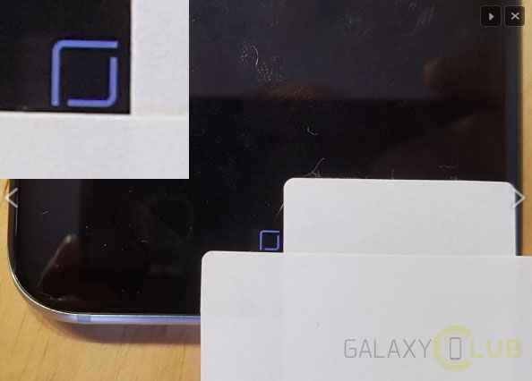 Tap the arrow on the right to see how the home button moves