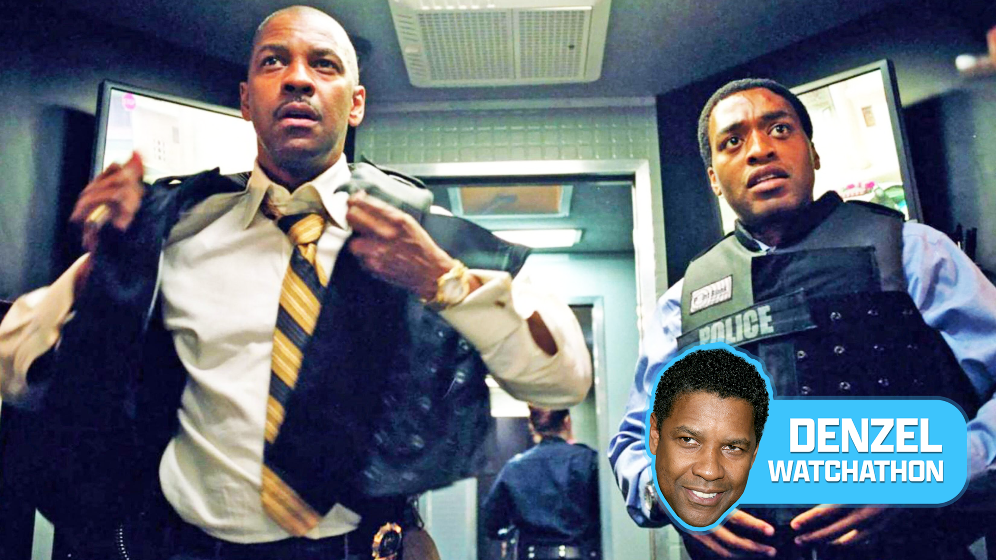 (L-R) Denzel Washington and Chiwetel Ejiofor in "Inside Man" (2006).