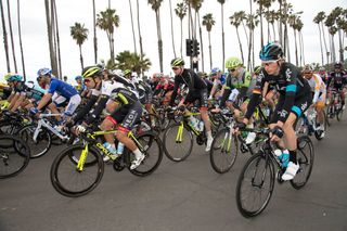 Peloton on stage 5 of the 2015 Amgen Tour of California