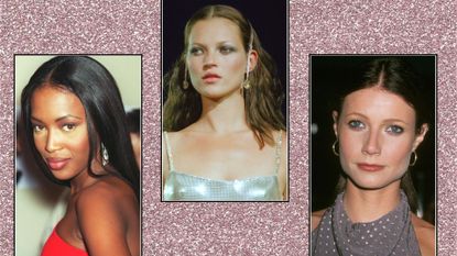 Collage of Naomi Campbell, Kate Moss and Gwyneth Paltrow