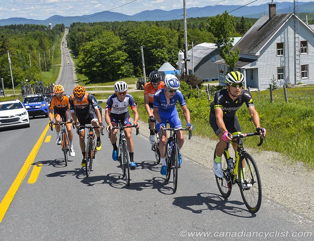 The winning break with 30 km to go