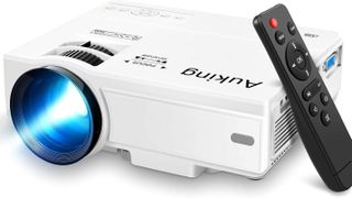 Cheap Amazon projector on white background