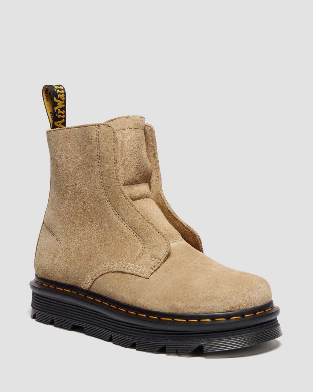 Dr. mMartens, Zebzag Laceless Slip On Suede Boots
