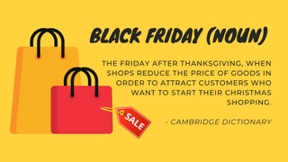 An inforgaphic sharing the Black Friday definition