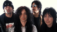 Mick Mars and John Corabi and Nikki Sixx and Tommy Lee of Motley Crue.