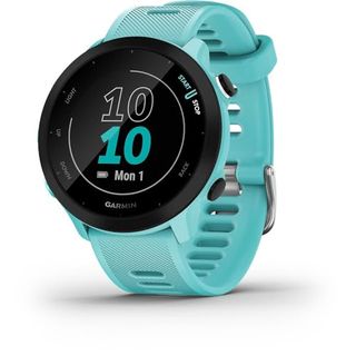 Garmin Forerunner 55 Easy to Use Lightweight Gps Running Smartwatch, Running and Training Guidance, Safety and Tracking Features Included, Aqua