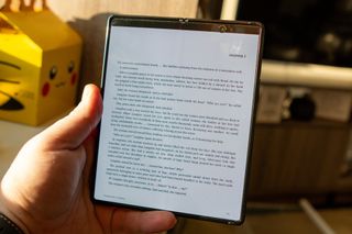 Google Play Books Z Fold 2 In Hand Lifestyle