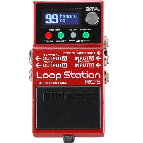 A Boss RC-5 loop station guitar pedal