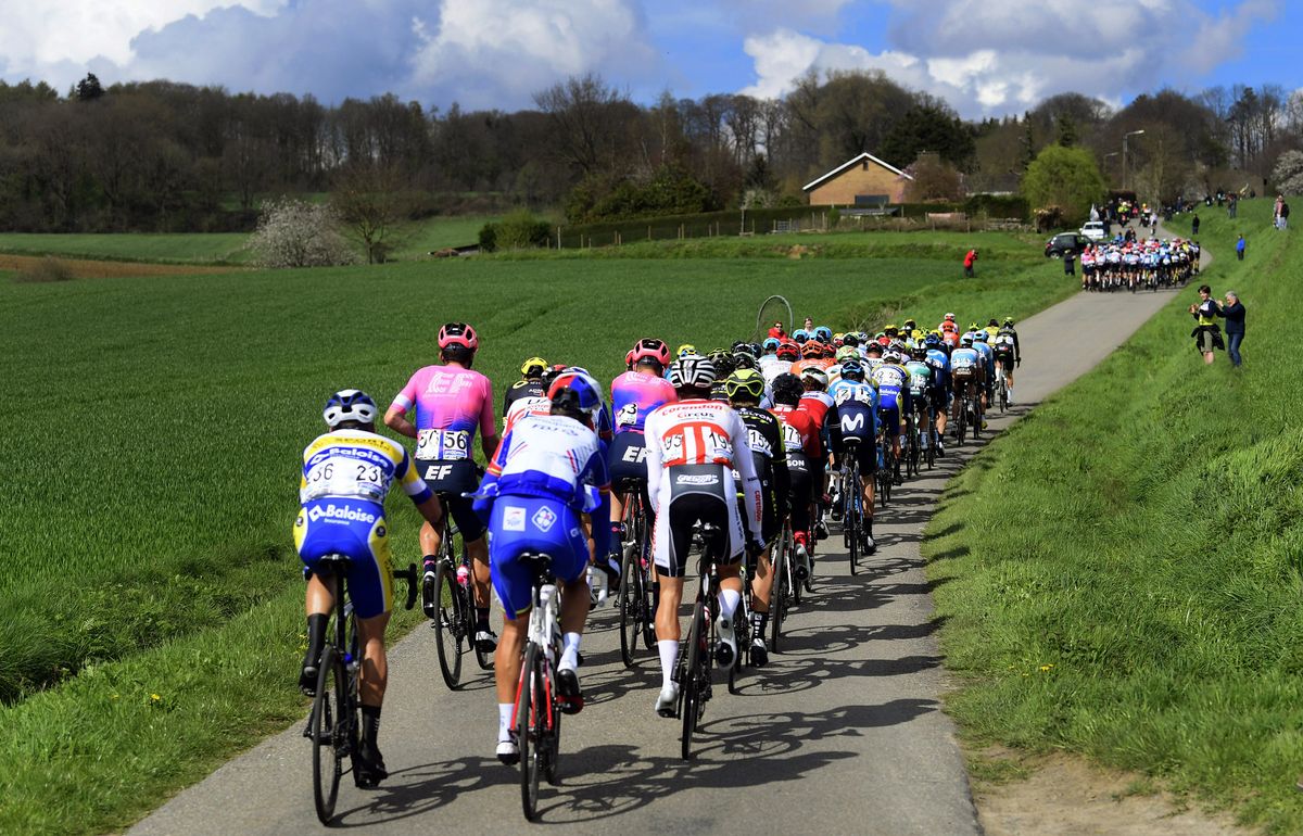 The men's field in Dwars door Vlaanderen