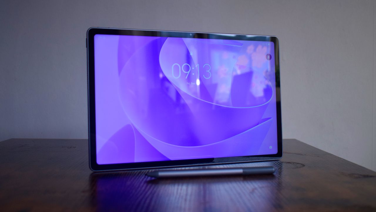 The Lenovo Idea Pad Plus on a desk