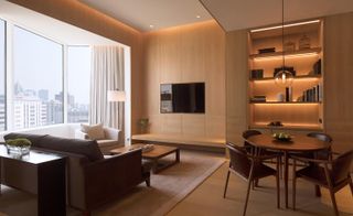 One of the rooms at The Edition Hotel in Shanghai