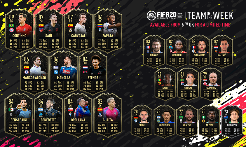 FIFA 20 TOTW 25