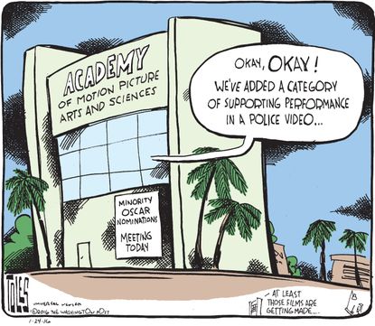 Editorial Cartoon U.S. Oscar White