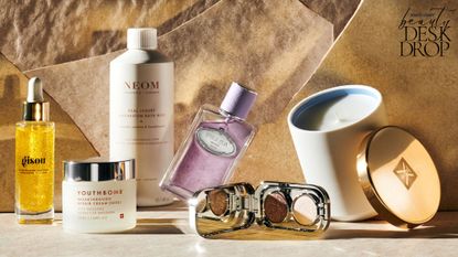 Beauty Desk Drop: Gisou Hair Oil, Beauty Pie moisturiser, Neom bath soak, Prada perfume